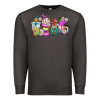 Smoke hippie coffee cups Premium Sweatshirt - AdoDesignShop