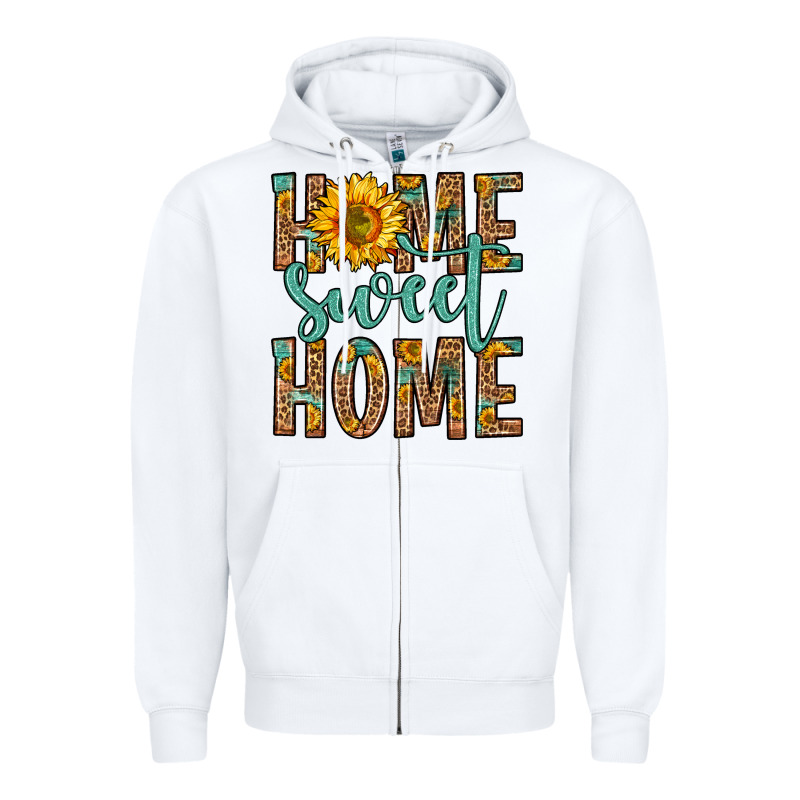 Home Sweet Home Zipper Hoodie by Zillion Design Studio | Teevron