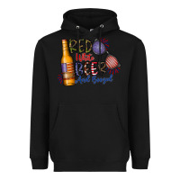 Black red white beer and boozed Heavyweight Hoodie - CowhideDigitalArt