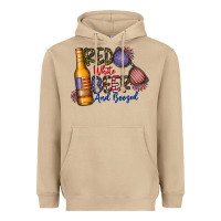 Mushroom red white beer and boozed Heavyweight Hoodie - CowhideDigitalArt