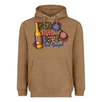 Toasted Coconut red white beer and boozed Heavyweight Hoodie - CowhideDigitalArt