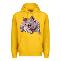 Lemon Landrace Pig Premium Hoodie - LillyAllenDesigns