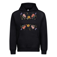 Black wildflower your text here Urban Hoodie - MaliasSmallBusiness