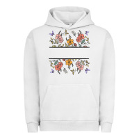 Pigment Lunar Rock wildflower your text here Urban Hoodie - MaliasSmallBusiness