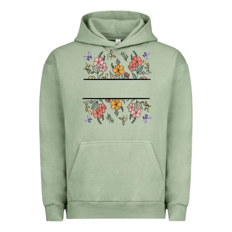 Wildflower Your Text Here Urban Hoodie by MaliasSmallBusiness | Teevron
