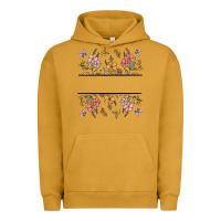 Pigment Peanut Butter wildflower your text here Urban Hoodie - MaliasSmallBusiness