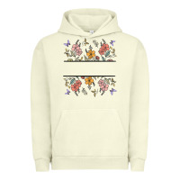 Pigment Pistachio wildflower your text here Urban Hoodie - MaliasSmallBusiness