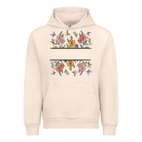 Sandshell wildflower your text here Urban Hoodie - MaliasSmallBusiness