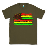 Army Green juneteenth flag Classic Tee - texasbilliewilder