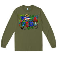 Army Green pura vida costa rica Long Sleeve Tee - RanaPortraitStore