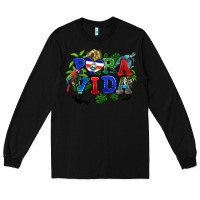 Black pura vida costa rica Long Sleeve Tee - RanaPortraitStore