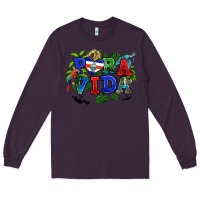 Plum pura vida costa rica Long Sleeve Tee - RanaPortraitStore