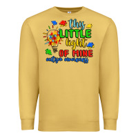 Antique Gold this little light of mine autism awareness Premium Sweatshirt - JahusDesignShop