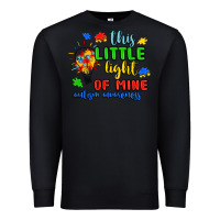 Black this little light of mine autism awareness Premium Sweatshirt - JahusDesignShop