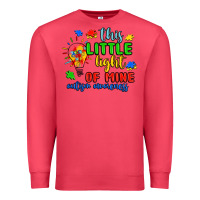 Cardinal this little light of mine autism awareness Premium Sweatshirt - JahusDesignShop