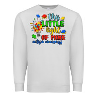 Dove Grey this little light of mine autism awareness Premium Sweatshirt - JahusDesignShop