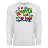 Oatmeal Heather this little light of mine autism awareness Premium Sweatshirt - JahusDesignShop
