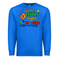 True Royal this little light of mine autism awareness Premium Sweatshirt - JahusDesignShop