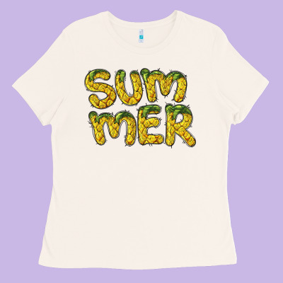 Summer Pineapple Ladies Tee Designed By Barkaloodesign
