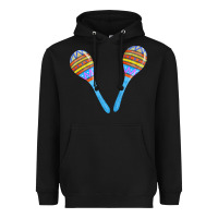 Black blue maracas Heavyweight Hoodie - FaDigitalArtStudio
