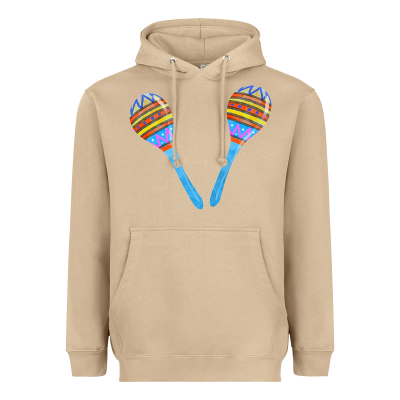 Blue Maracas Heavyweight Hoodie by FaDigitalArtStudio | Teevron