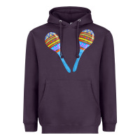 Plum blue maracas Heavyweight Hoodie - FaDigitalArtStudio