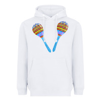 White blue maracas Heavyweight Hoodie - FaDigitalArtStudio