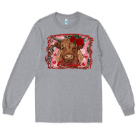 Heather Grey be mine cow Long Sleeve Tee - RanaPortraitStore