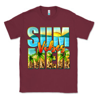 Burgundy summer vibes Classic Tee - Zillion Design Studio