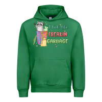 Emerald i feel like garbage raccoon Urban Hoodie - MaliasSmallBusiness