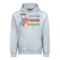 Heather Grey i feel like garbage raccoon Urban Hoodie - MaliasSmallBusiness