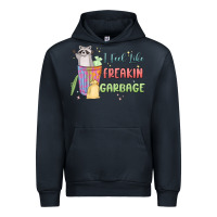 Navy i feel like garbage raccoon Urban Hoodie - MaliasSmallBusiness