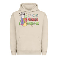 Pigment French Oak i feel like garbage raccoon Urban Hoodie - MaliasSmallBusiness