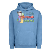 Pigment Pebble Blue i feel like garbage raccoon Urban Hoodie - MaliasSmallBusiness