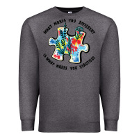 Charcoal Heather what makes you different is what makes you beautif Premium Sweatshirt - JahusDesignShop