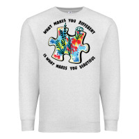 Oatmeal Heather what makes you different is what makes you beautif Premium Sweatshirt - JahusDesignShop