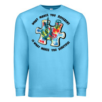 Ocean Blue what makes you different is what makes you beautif Premium Sweatshirt - JahusDesignShop