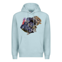 Blue Mist Bronze Turkey Premium Hoodie - LillyAllenDesigns