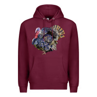 Burgundy Bronze Turkey Premium Hoodie - LillyAllenDesigns
