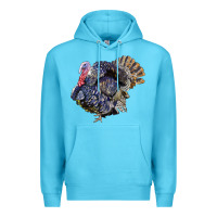 Ocean Blue Bronze Turkey Premium Hoodie - LillyAllenDesigns