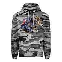 Slate Camo Bronze Turkey Premium Hoodie - LillyAllenDesigns