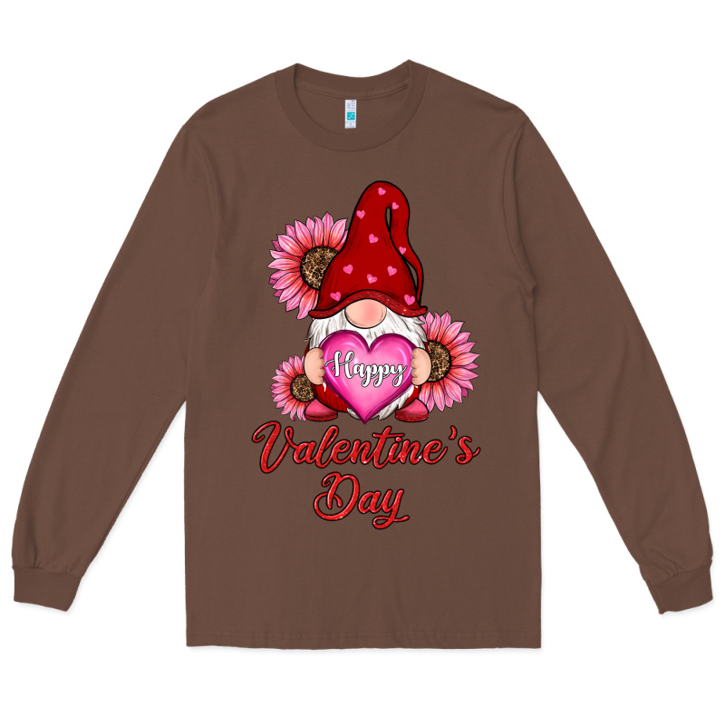 Happy Valentines Day Gnomes With Sunflower Long Sleeve Tee by RanaPortraitStore | Teevron