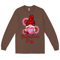 Chestnut happy valentines day gnomes with sunflower Long Sleeve Tee - RanaPortraitStore