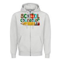 Dove Grey school counselor Zipper Hoodie - texasbilliewilder