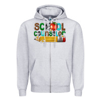 Heather Grey school counselor Zipper Hoodie - texasbilliewilder