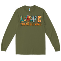 Army Green love thanksgiving western turkey Long Sleeve Tee - BarkalooDesign