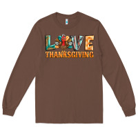 Chestnut love thanksgiving western turkey Long Sleeve Tee - BarkalooDesign
