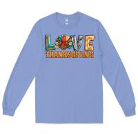 Colony Blue love thanksgiving western turkey Long Sleeve Tee - BarkalooDesign
