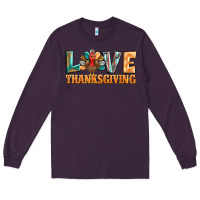 Plum love thanksgiving western turkey Long Sleeve Tee - BarkalooDesign