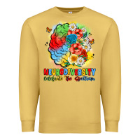 Antique Gold neurodiversity celebrate the spectrum Premium Sweatshirt - JahusDesignShop